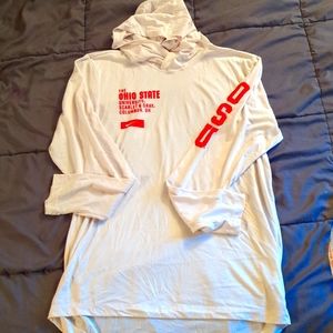 Ohio State Nike dri-fit long sleeve shirt with hood